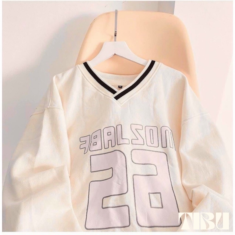 Áo sweater cổ tròn nam nữ dài tay form rộng UNISEX in số chất dày dặn, phong cách ulzzang Hàn Quốc siêu xinh hàng đẹp