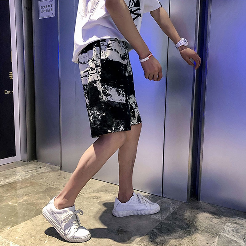 Quần Short Thể Thao Cotton Ống Rộng Thời Trang Mùa Hè Dành Cho Nam