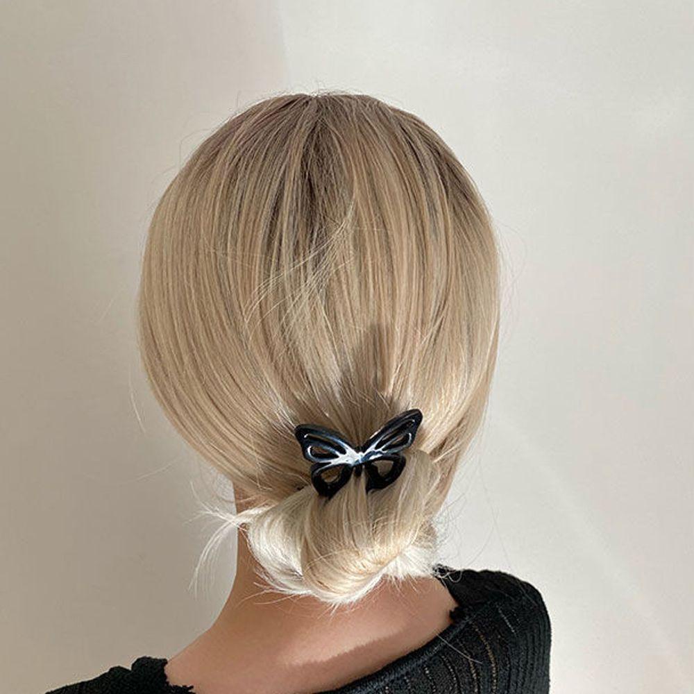 Dây Buộc Tóc Trong Suốt Hình Chữ U Phong Cách Vintage Thanh Lịch Cho Nữ