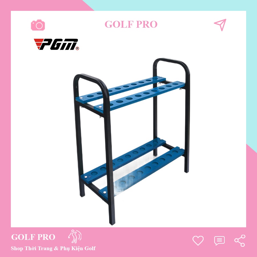 Giá để gậy golf kệ đựng được 18 gậy với khung thép chắc chắn tiện lợi shop GOLF PRO GD002