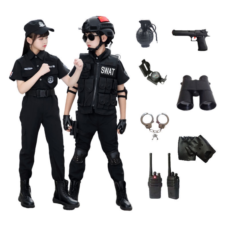 Đồng Phục Cảnh Sát Tội Nhân Hóa Trang Quân Đội Cho Bé