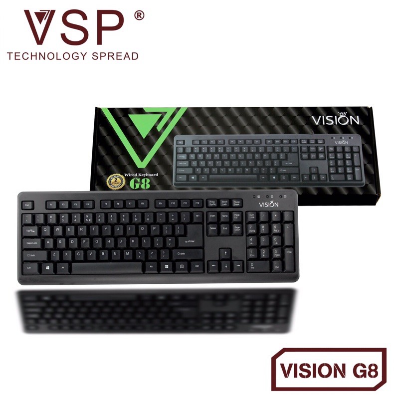 Bàn phím máy tính có dây, keyboard chuyên game Vision G8