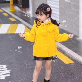 Áo khoác dạ lông mũ phù thuỷ