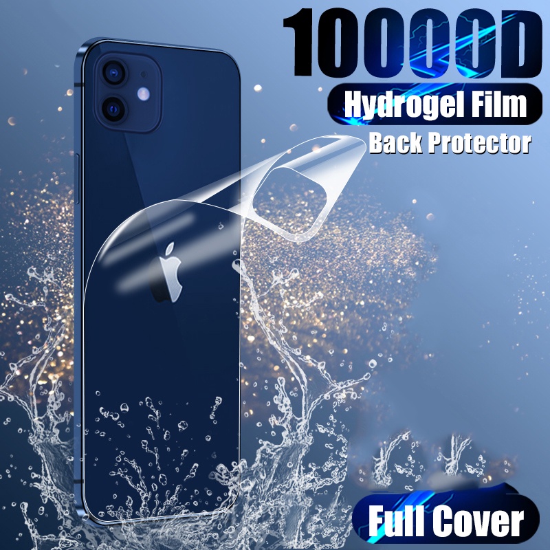 Miếng Dán Hydrogel Bảo Vệ Mặt Sau Cho Điện Thoại IPhone 13 12 Mini 11 Pro Max Xs Max Xr X 8 7 6 6s Plus