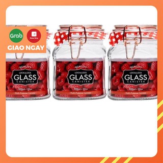 Hũ thuỷ tinh Lock&Lock nắp gài 900ml