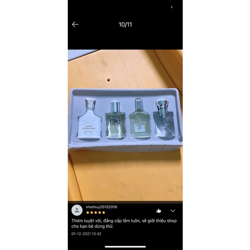 Nước Hoa Nam, Sét Nước Hoa Nam 4 Chai Lưu Hương Lâu Đẳng Cấp Phái Mạnh | BigBuy360 - bigbuy360.vn