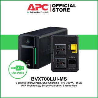Mua  Có bình  BH 2 năm  Bộ lưu điện UPS APC BVX700LUI-MS 360W-700VA