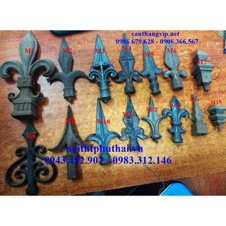 Mác gang, mác rèn, củ quả trang trí cửa cổng, sân vườn