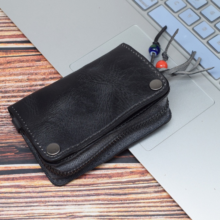 Vỏ Da Bò Đựng Chìa Khóa Đa Năng Có Khóa Gài Tiện Dụng