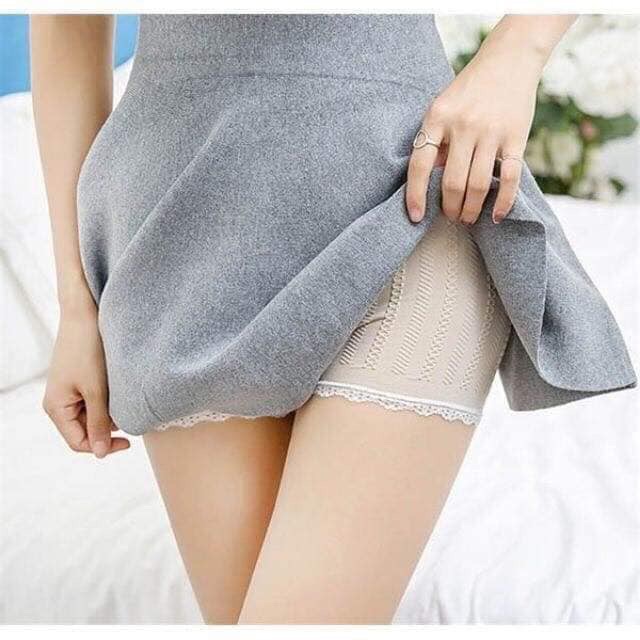 Quần mặc váy dệt gân viền ren | BigBuy360 - bigbuy360.vn