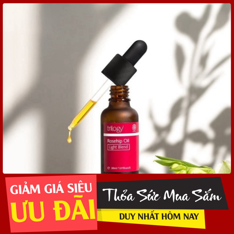 CHI HÔM NAY XẢ  HÀNG Trilogy rosehip oil Light blend tinh dầu tầm Xuân cho da nhạy cảm CHI HÔM NAY XẢ  HÀNG