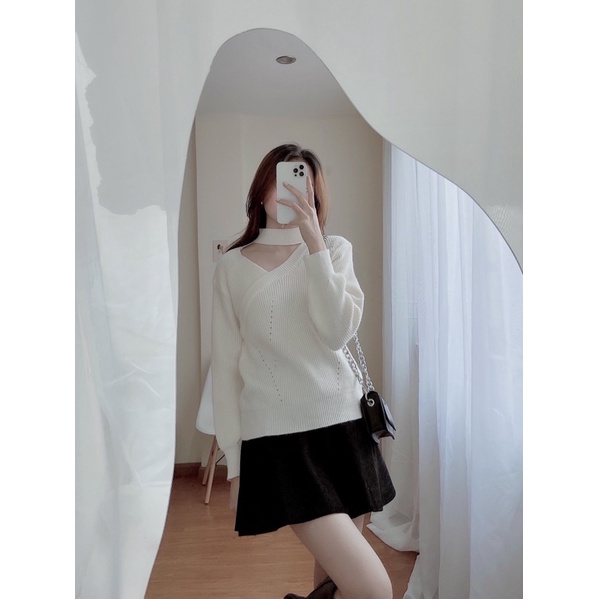 SELLI SHIRT - áo len khoét cổ tinh tế | BigBuy360 - bigbuy360.vn