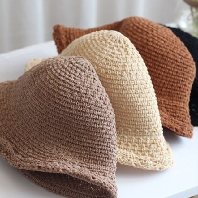 Mũ bucket trơn phong cách hàn quốc