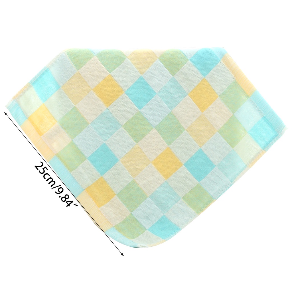 Khăn lau mặt và tay họa tiết chấm vuông cho trẻ em