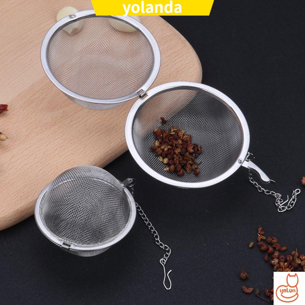 Dụng cụ lọc trà bằng thép không gỉ kèm móc treo thiết kế tiện dụng cho nhà bếp