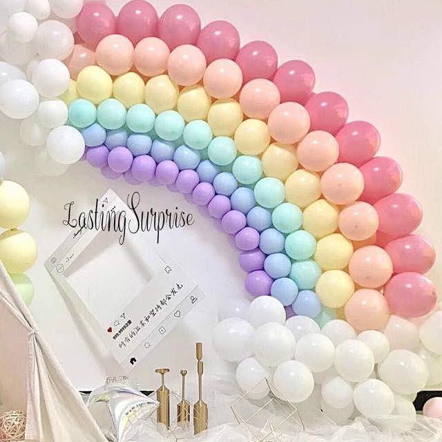 10,20,30,50 bóng pastel 20cm 6 inches bóng mini - macaron màu sang trọng Happy birthday trang trí sinh nhật tiệc cưới