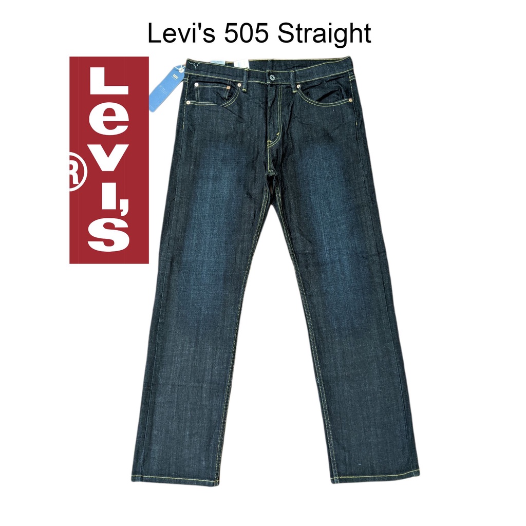 Quần jeans Nam Levi's 505 Straight W34L32 Hàng Hiệu