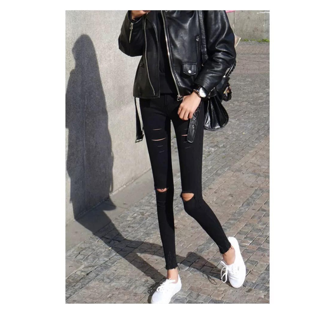 Quần Legging Jean Lót lông/Không lót lông cạp cao ôm dáng giữ nhiệt tốt | BigBuy360 - bigbuy360.vn