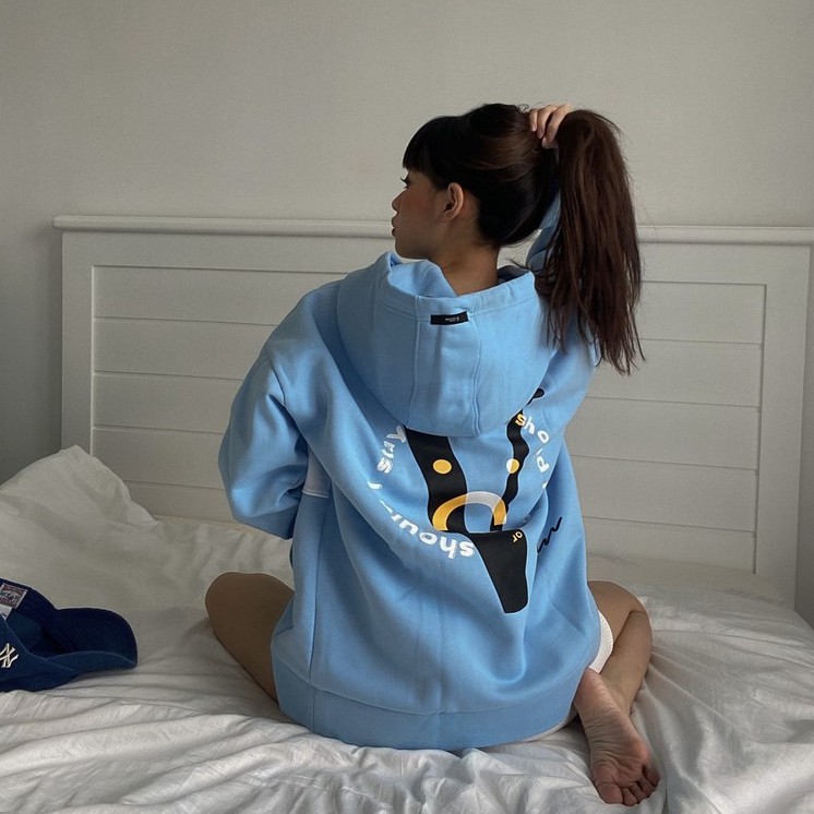 Áo Hoodie Baby Blue của 5AM