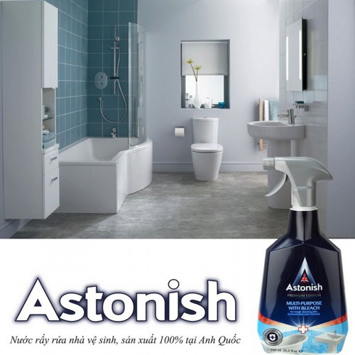 Nước tẩy rửa nhà vệ sinh Astonish 750ml - Bình xịt vệ sinh nhà tắm Astonish