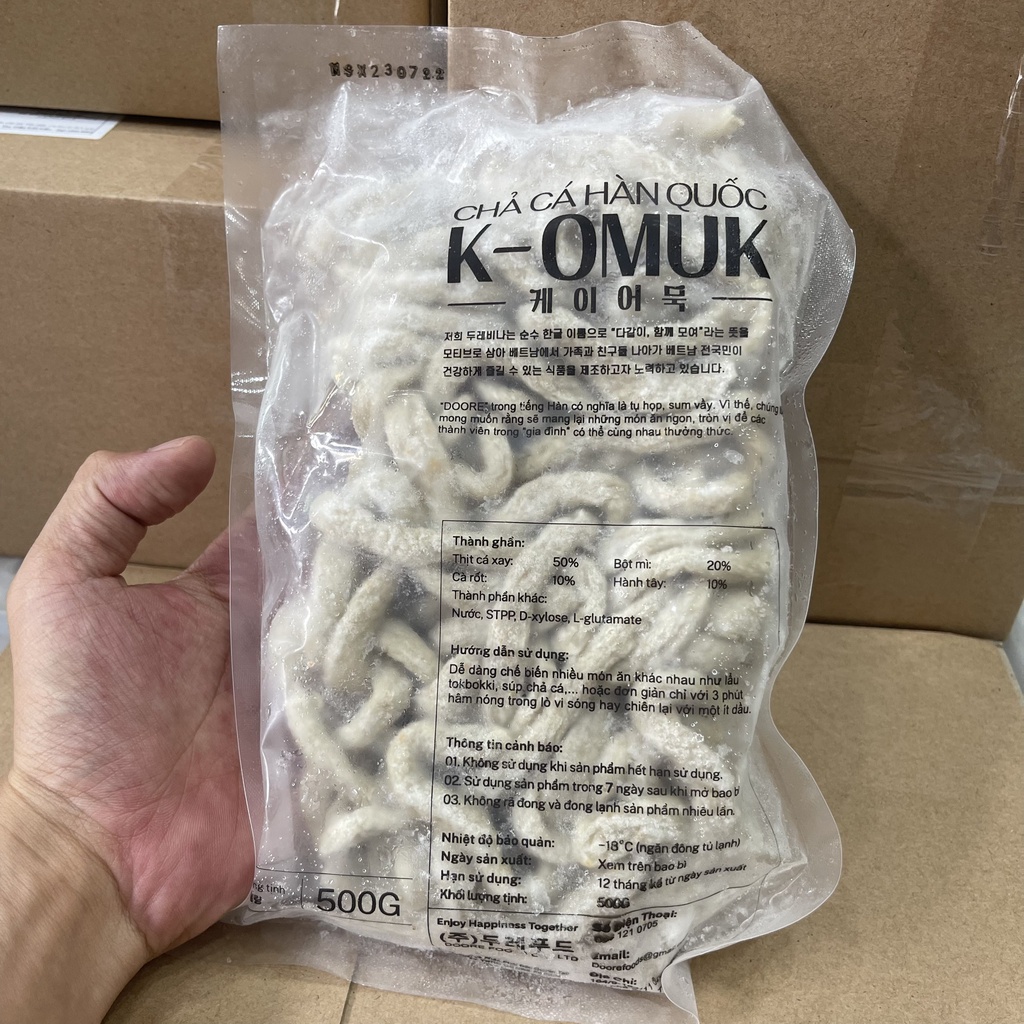 Chả cá sợi Hàn Quốc K-OMUK 500g
