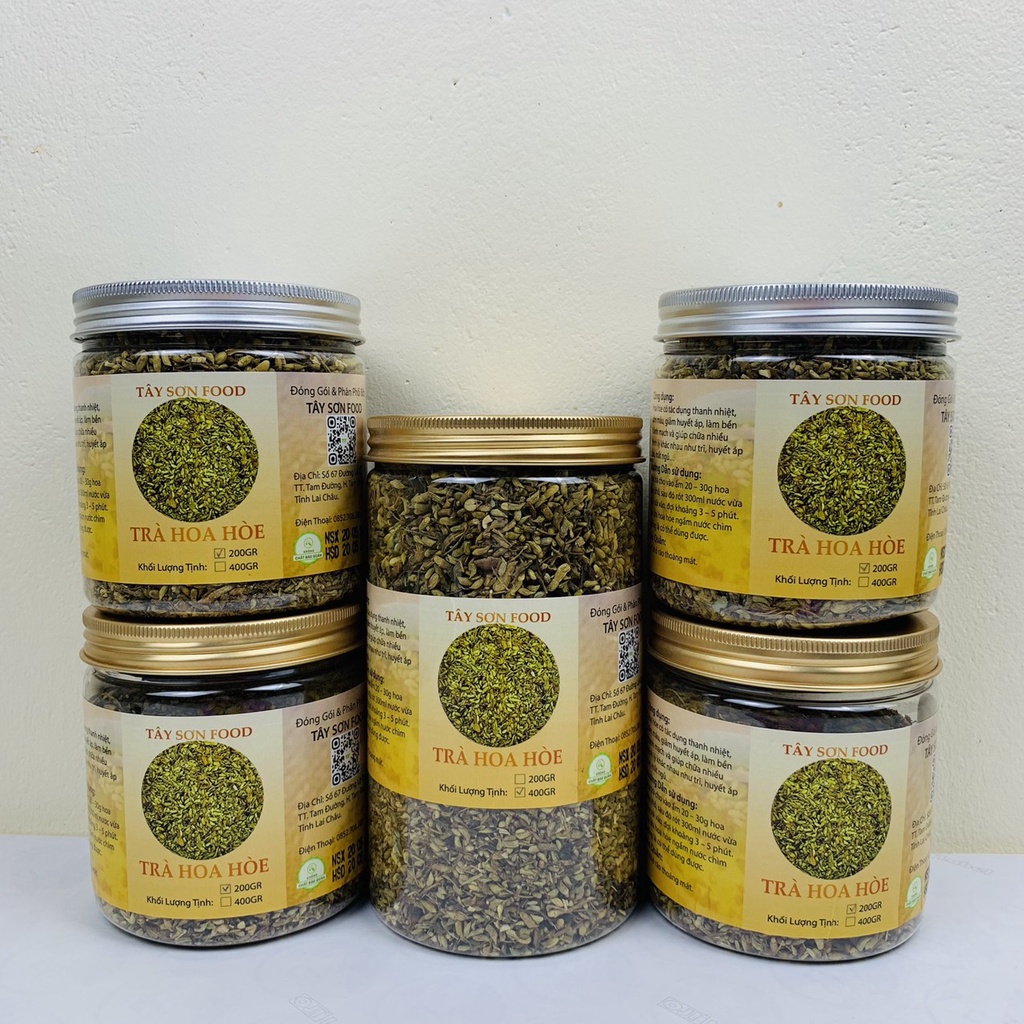 HŨ 400GR Trà Hoa Hòe Sấy Khô Thượng Hạng Thơm Ngọt - Tây Sơn Food