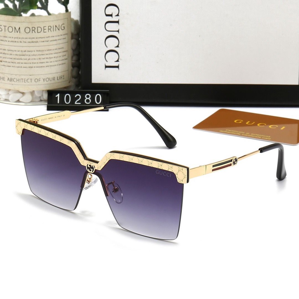 Kính Mát Mắt Mèo Gọng Vuông Hiệu Gucci Thời Trang Cho Nam Nữ