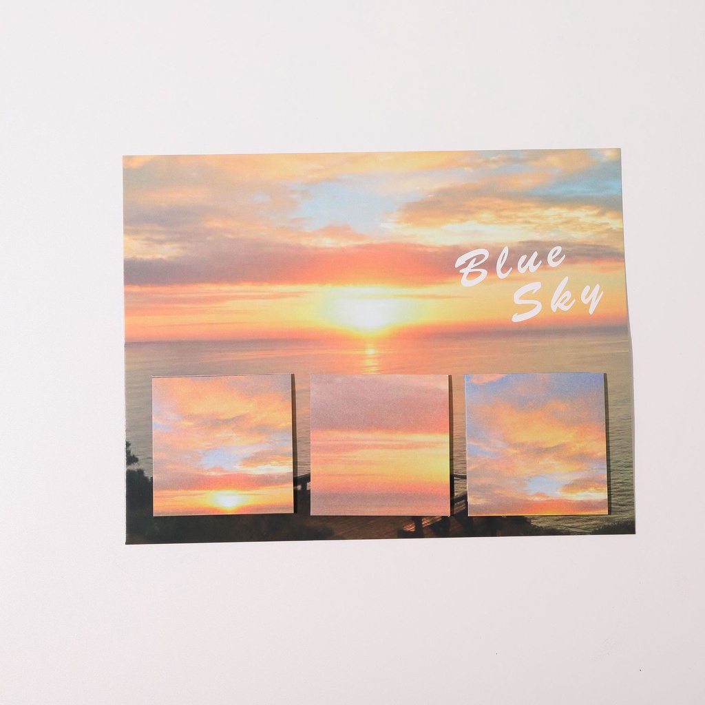 Bộ 60 Tờ Giấy Ghi Chú Hình Phong Cảnh Xinh Xắn