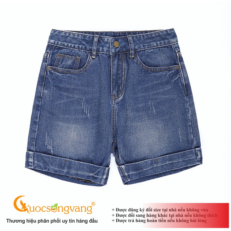Quần short jean nữ màu xanh nhạt quần jean short GLQ093 Cuocsongvang