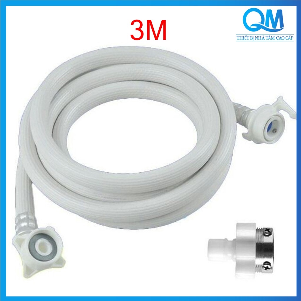 Dây cấp nước máy giặt đa năng dài 3 mét siêu bền - Ống cấp nước thay thế dùng cho máy giặt - QM017