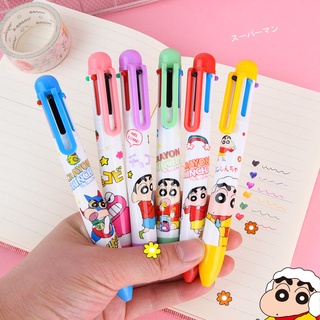 Bút Bi 6 Màu Sắc Ngòi 0.5Cm