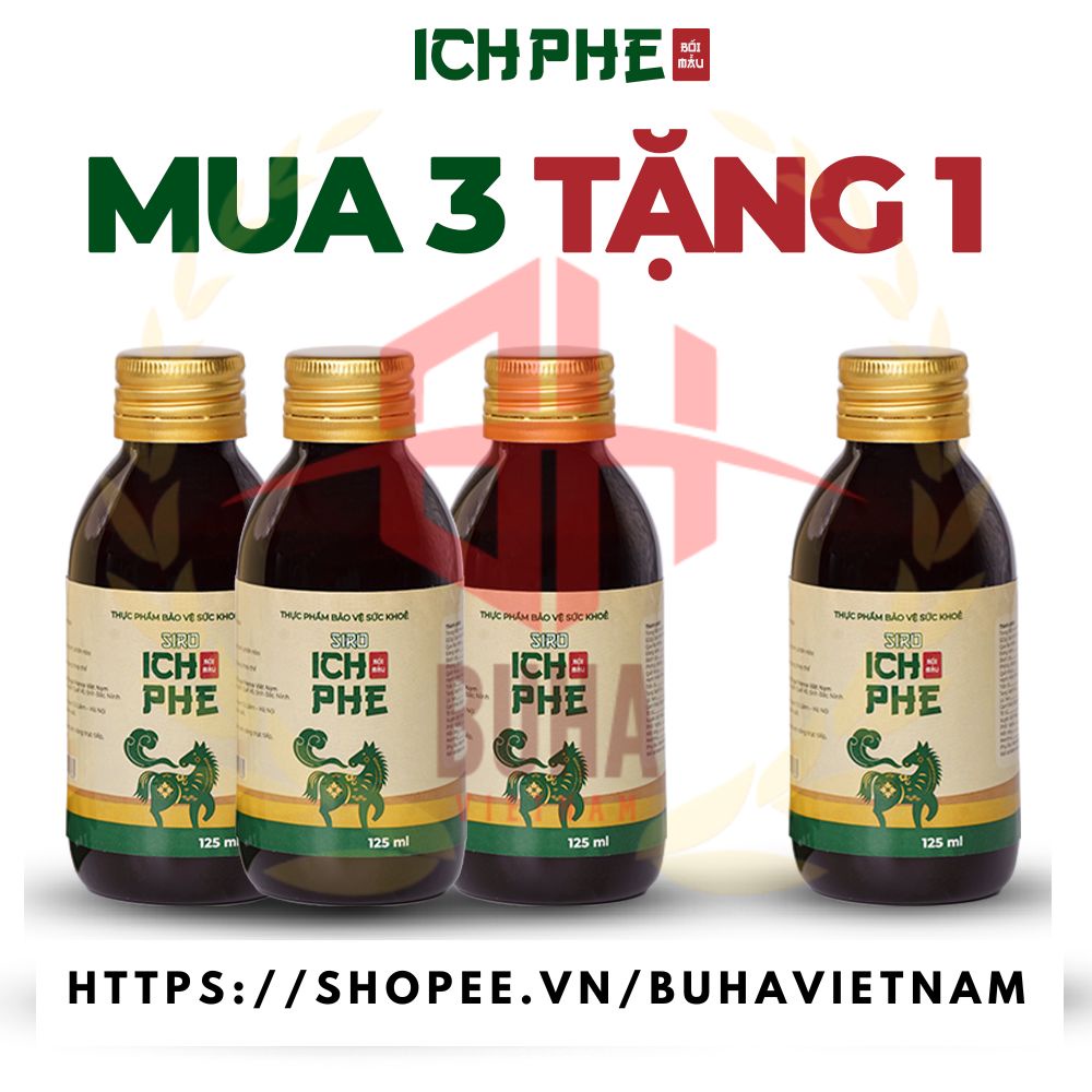 Siro Ho Ích Phế bối mẫu có phổi ngựa bạch, không đường giảm ho, long đờm, đau rát cổ họng, khản tiếng