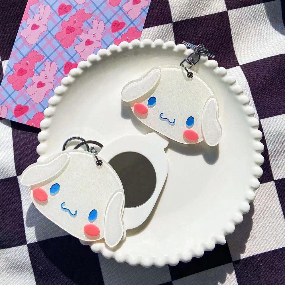 Móc Chìa Khóa Bằng Acrylic Hình Mèo Kitty / Chó Melody Hoạt Hình Kiểu Hàn Quốc Sáng Tạo