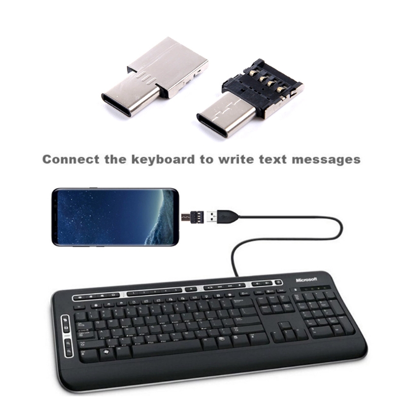Đầu chuyển đổi OTG từ cổng Loại C sang cổng USB OTG cho điện thoại Flash Drive S8 Note8 Android
