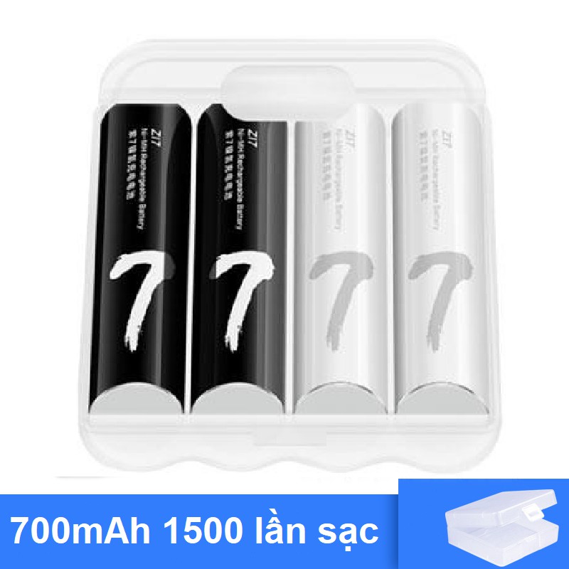 Pin sạc AAA Xiaomi Zi7 Dung lượng 700mah sạc lại tới 1500 lần, pin đũa sạc cao cấp tuổi thọ cao