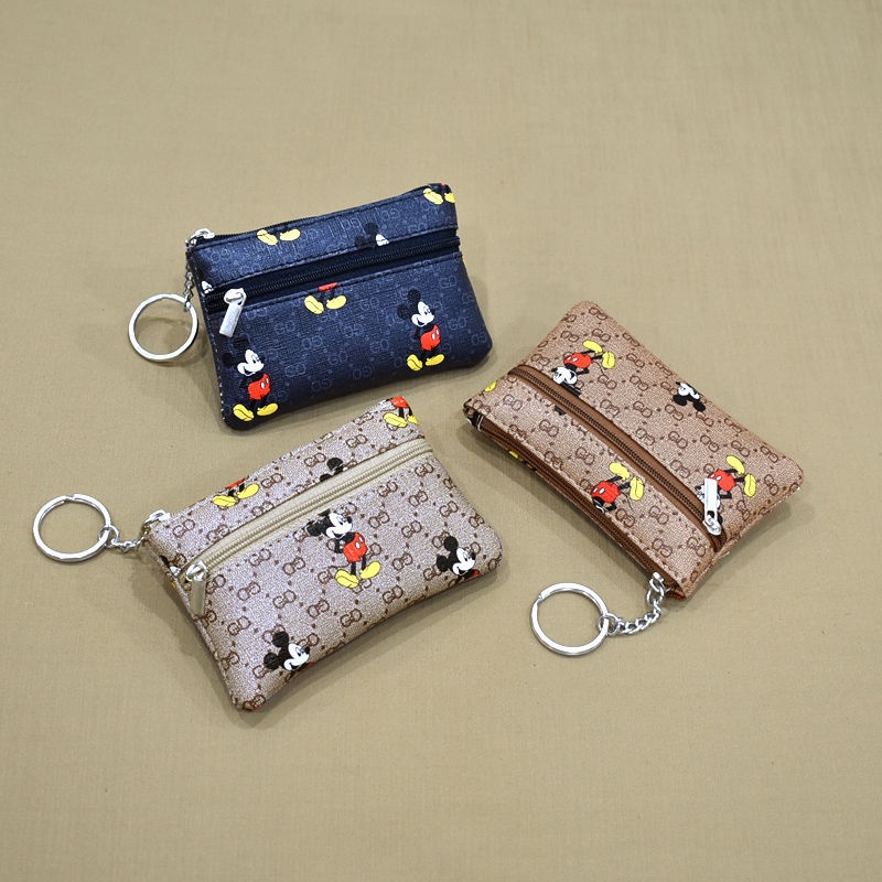 Ví móc khóa thời trang chất liệu da PU Unisex VMK01