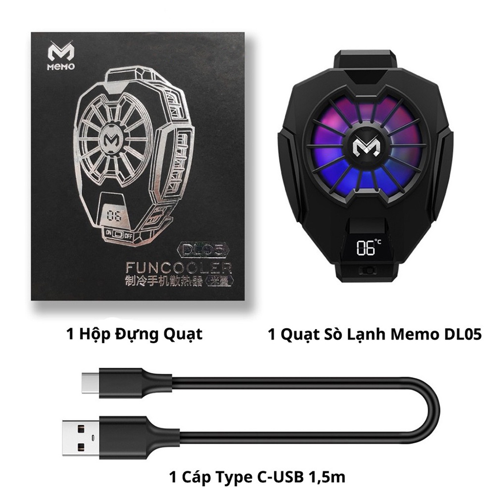 Tản nhiệt điện thoại Memo DL05 và nút bắn Pubg Memo AK05 auto táp siêu nhanh combo hoàn hảo chiến mọi loại game