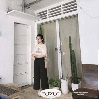 Quần ống rộng dáng lỡ ( KA)