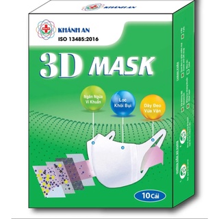 Khẩu trang y tế 3d mask 3dn95 khánh an quai vải