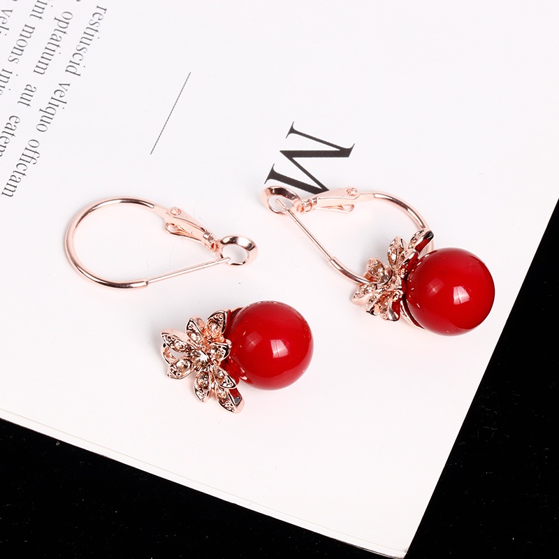 Bông Tai Dáng Dài Đính Ngọc Trai Phong Cách Hàn Quốc Thời Trang Cho Nữ