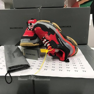[ FULL BOX ] Giày Balen Đế hơi Cao Cấp Đỏ Đen