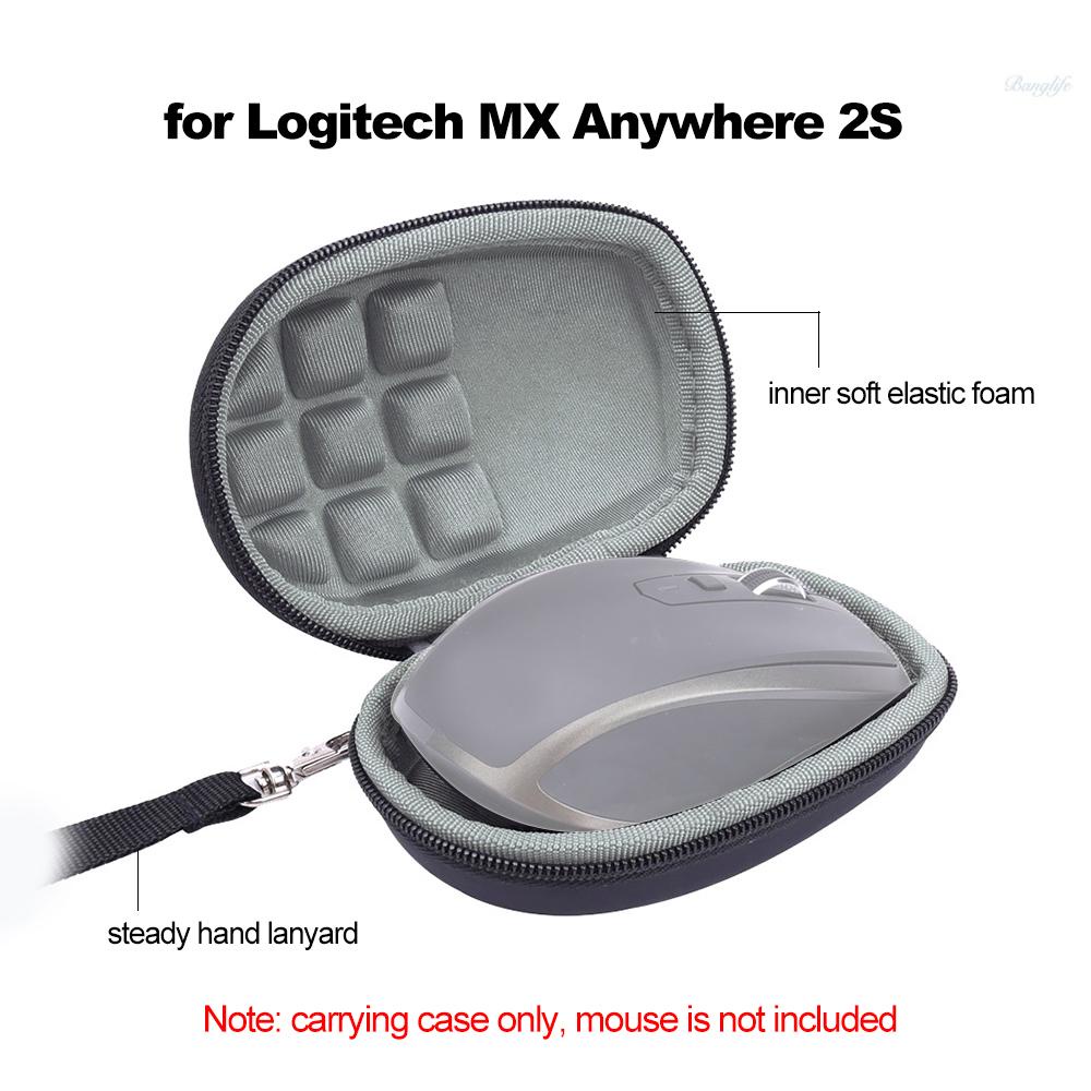 Ready in stock Computer Wireless Mouse Case Travel Carrying Storage Bag Hard Protective Cover Compatible with Logi-tech MX Anywhere 2S