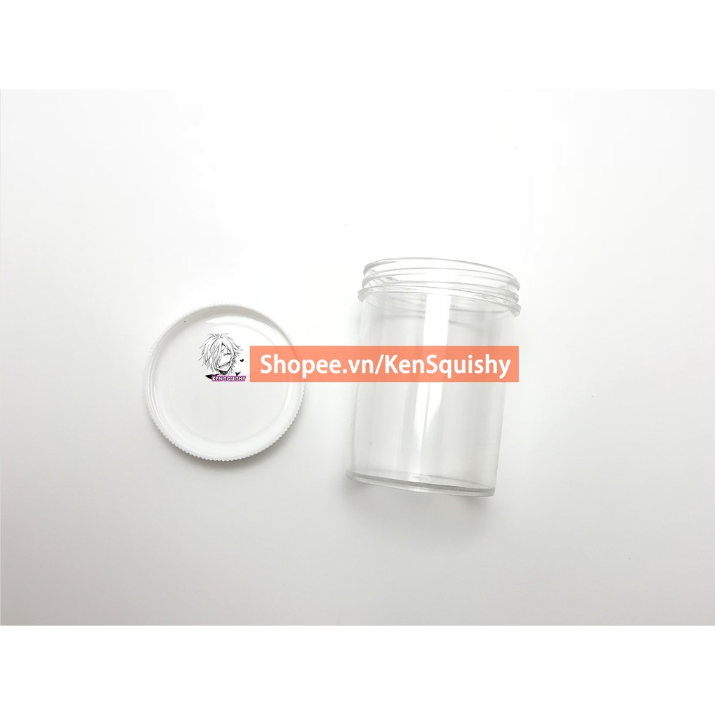 Hộp Đựng Slime Uline 4oz/120ML Răng Cưa Nhựa Cứng Trong Suố