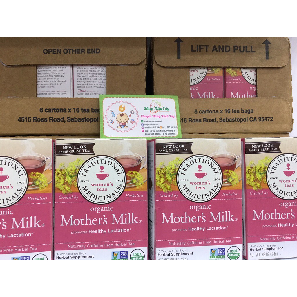 Trà Lợi Sữa Hữu Cơ Mothers Milk Traditional Medicinals