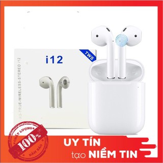 [Xả kho ngày cuối] i12 TWS BLUETOOTH 5.0 Tai nghe bluetooth nhét tai không dây cao cấp i12 cảm biến vân tay một chạm