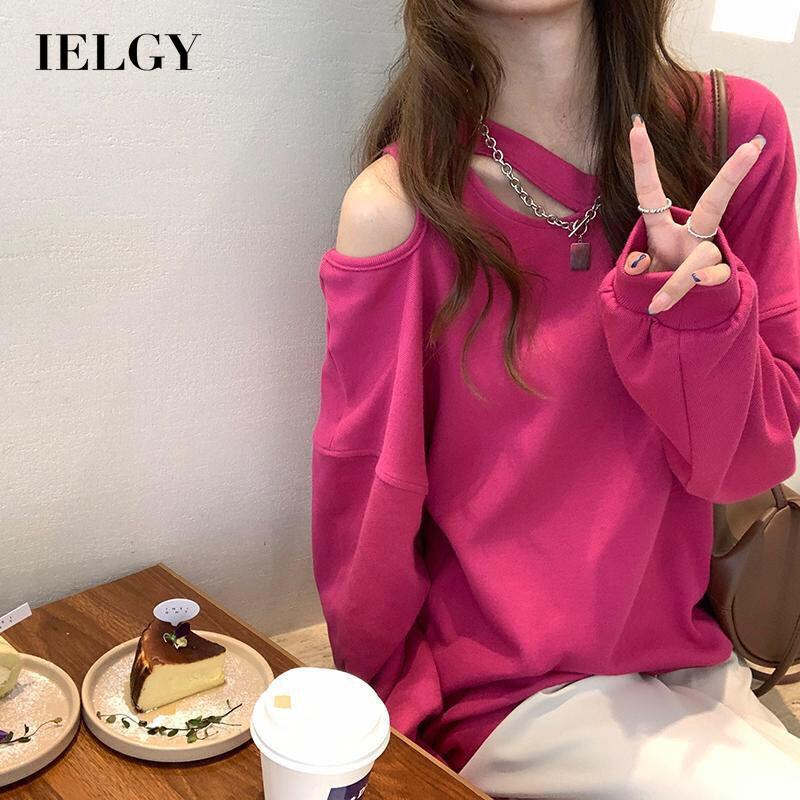 Áo len IELGY dài tay dáng rộng phong cách Nhật Bản thời trang