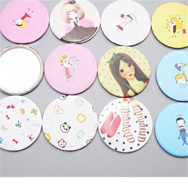 Gương mini bỏ túi phong cách hàn quốc