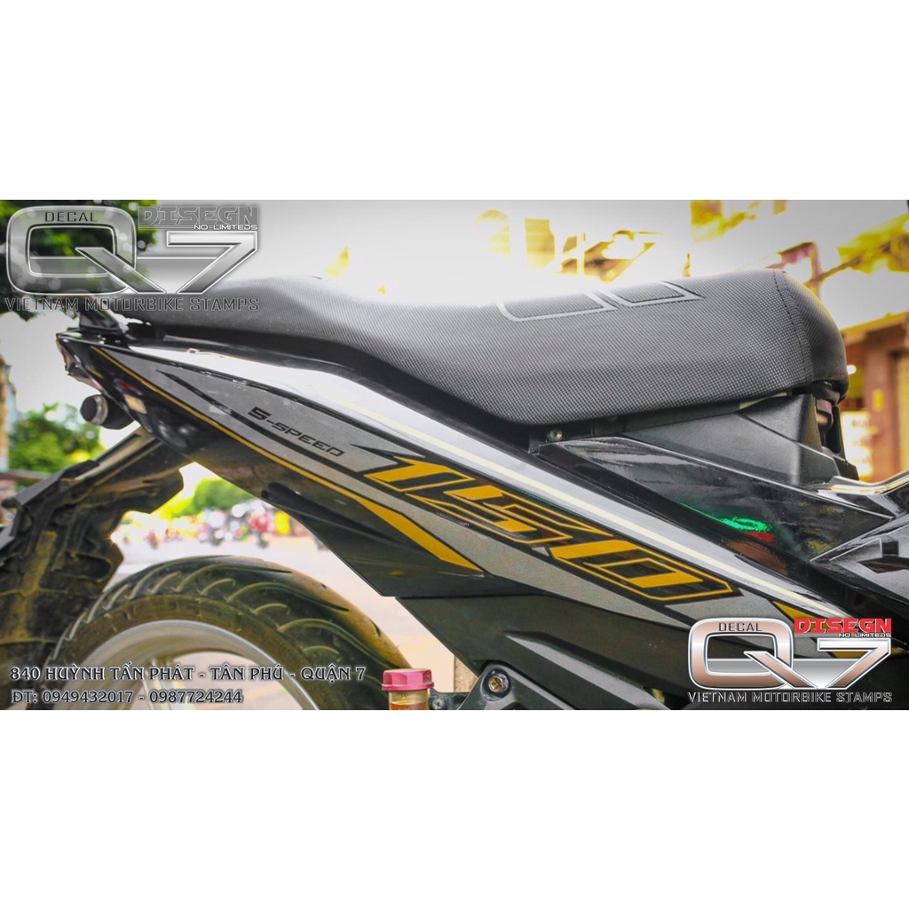 Tem Rời EXCITER 150 Y15ZR VÀNG ĐEN