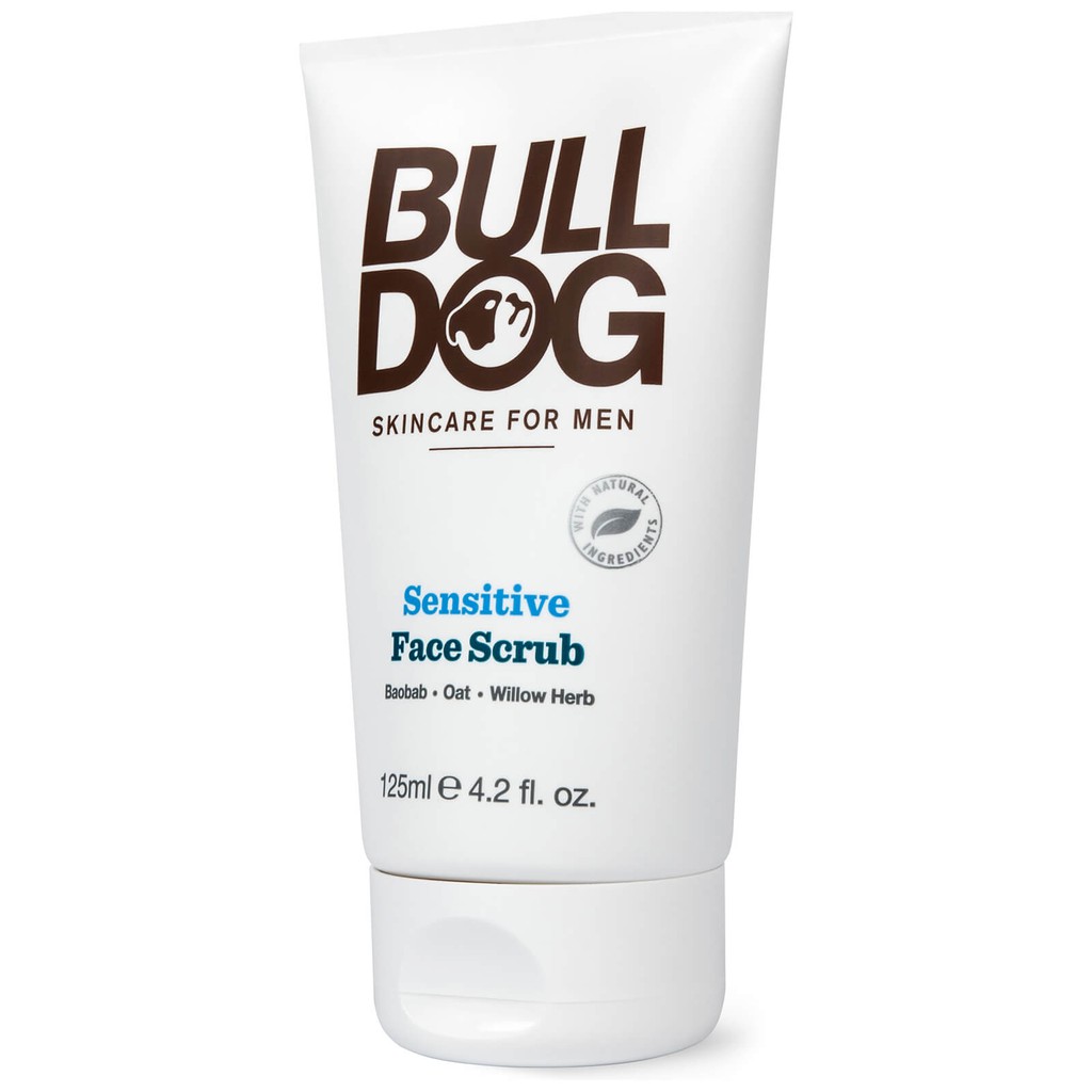 Tẩy Tế Bào Chết Da Mặt Cho Nam BULLDOG Sensitive Face Scrub - 125ml - Hàng Chính Hãng