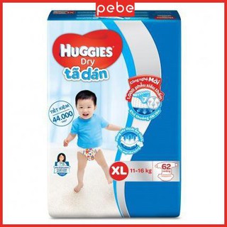 Bỉm Huggies Dán Size M76/L68/XL62/Xxl56